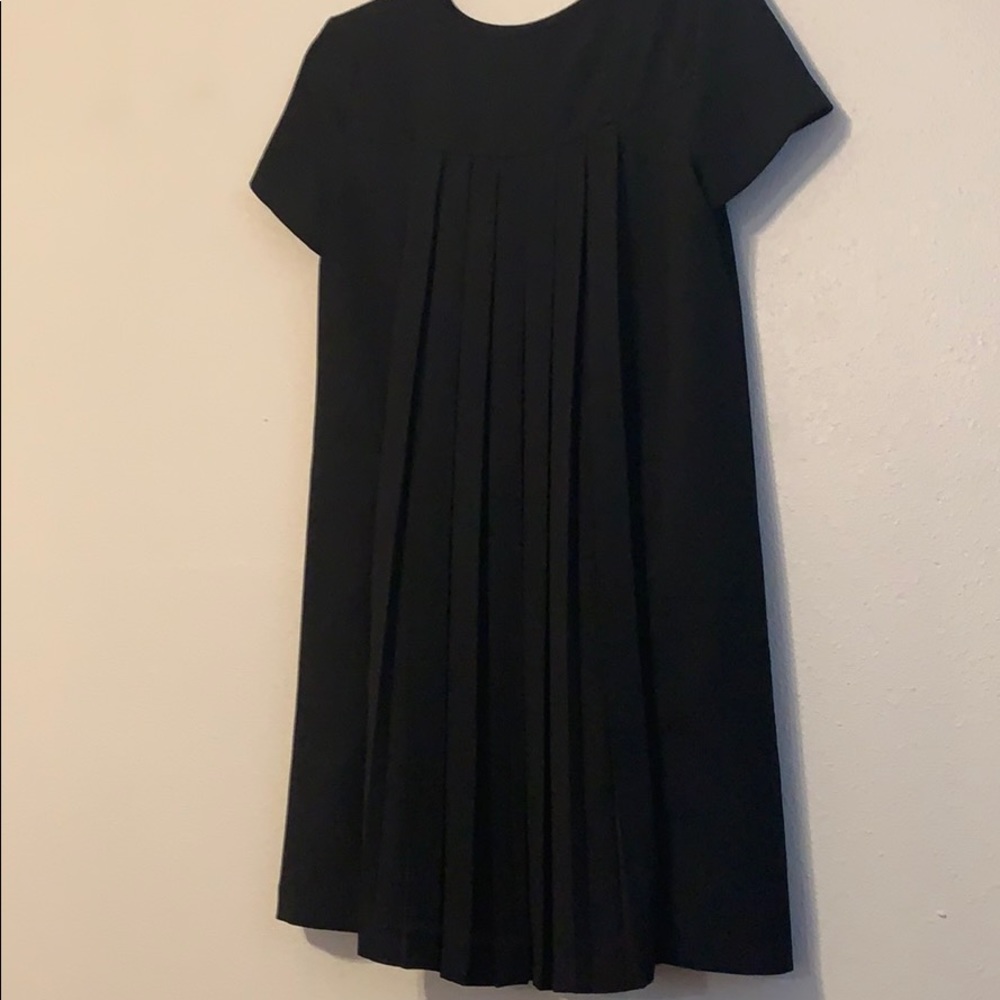 BLACK SHORT-SLEEVE DRESS - Picture 4 of 4